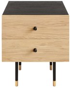 Szafka nocna w dekorze dębu w naturalnym kolorze Jugend – Woodman