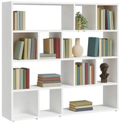 Biały otwarty regał na książki A7-T25