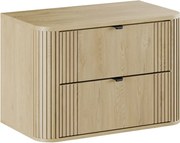 Szafka pod umywalkę nablatową OVALIA CREMONA 2S 80cm dąb cremona z blatem COMAD