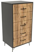 Komoda Planet Anthracite and Oak