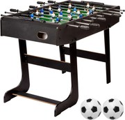 Piłkarzyki stół piłkarski składany 121 x 101 x 79cm BELFAST czarne
