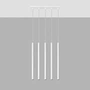 Lampa wisząca PASTELO 5 biała