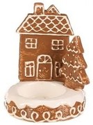 Ceramiczny świecznik Domek piernik na świeczkę do podgrzewaczy
