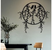 Dekoracja ścienna 45x44 cm gałęzie metalowe