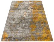 Żółto-szary przecierany dywan do salonu loft A8-M81
