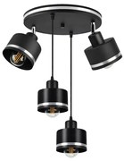 Czarna metalowa lampa wisząca Wama – Candellux Lighting