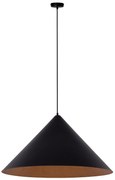 Vesuvio 70 czarno miedziana duża lampa wiszaca do sypialni 70cm