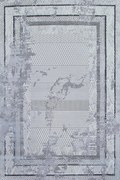 Dywan vintage Beyond Ramki szary 80 cm x 150 cm