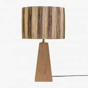 Lampa Stołowa Z Drewna Mango Taraua Drewno Mango & Brown Café Ø30 Cm - ↑25 Cm Marsali - Sklum