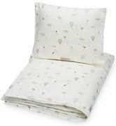 Pościel dziecięca do łóżeczka z bawełny organicznej w kolorze kości słoniowej 100x140 cm Dreamland – Cam Cam Copenhagen