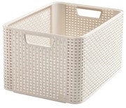 Kremowy plastikowy pojemnik 33x44x23 cm Style – Curver