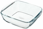 Pyrex Szklana naczynie żaroodporne kwadratowe 2,2l, 25 x 22 x 7 cm