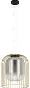 Eglo 39695 - Żyrandol na lince CAMINATA 1xE27/40W/230V czarny/złoty