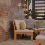 Eglo 901893 - solarna lampa stojąca ROCCANOVA LED/2,8W/3,7V IP44 biała