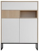 Komoda ZOE 100 2D2S jodełka scandi/biały mat FURNIVAL