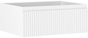 Mexen Rivel szafka łazienkowa podumywalkowa 60 cm, 1 szuflada, ryflowana , biała mat - 91A20-06023-1-BF01