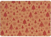 Mata korkowa, świąteczny wzór, 40 x 30 cm