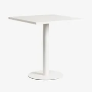 Kwadratowy Metalowy Stół Do Jadalni (70x70 Cm) Mizzi Gardenia Biel - Sklum