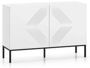 Komoda KLARA 110 2D biały mat z podstawą ML MEBLE