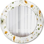 Lustro z nadrukiem okrągłe Polne kwiaty
