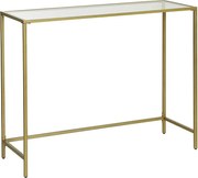 Konsolowy stolik 100x35x80 cm złoty