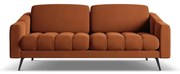 Pomarańczowa aksamitna sofa 202 cm Nalu – Makamii