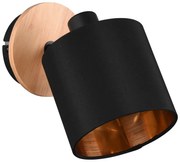 Czarno-naturalna lampa punktowa ø 12 cm Tommy – Trio