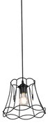 Retro Lampa wisząca czarna 25 cm - Granny Frame
