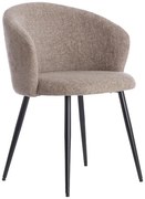 Beżowe metalowe fotele jadalniane zestaw 2 szt. Radaja – Light &amp; Living