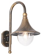 Zewnetrzna klasyczny Kinkiet / Lampa scienna zewnętrzny antyczne złoto IP44 - Daphne klasyczny/Antyczny Oswietlenie zewnetrzne