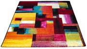 Dywan nowoczesny 3D Folk Geometria wielokolorowy 80 cm x 150 cm