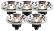 Zestaw 5 x żarówka LED AR111 GU10 12W 2000K-3000K zmiana temperatury