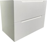 Szafka łazienkowa pod umywalkę wisząca - Biały - 80 cm - STEFANIE