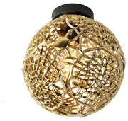 Lampa sufitowa w stylu Art Deco złota z czarnym - Maro ArtDeco Oswietlenie wewnetrzne