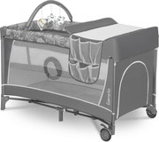 Lionelo - Łóżeczko turystyczne FLOWER Grey Stone