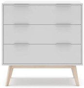 Biała niska komoda 80x83 cm Campus – Marckeric