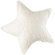 Kremowa poduszka na sofę dziecięcą z materiału bouclé Star – Wigiwama