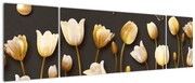 Obraz - Tulipany - abstrakcja (170x50 cm)
