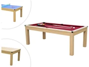 Stół - Bilard i ping-pong BALTHAZAR - 213*112*81.5cm - Czerwony