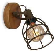 Briloner 2670-014 - Kinkiet punktowy RETRO 1xE27/25W/230V brązowy