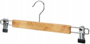 Naturalny drewniany wieszak z klipsem do szafy  Z4-B99