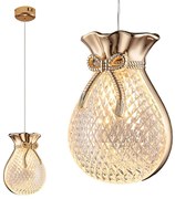 LAMPA SUFITOWA WISZĄCA LHJ107-1CP JASNE RÓŻOWE ZŁOTO