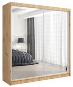 Szafa przesuwna - Debra 200 cm, dąb artisan