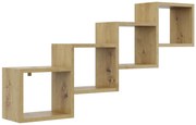 Minimalistyczna półka na książki dąb artisan F9-A71