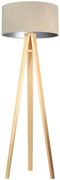 Lampa stojąca HOME 50 beżowa/srebrna/sosna BPS KONCEPT