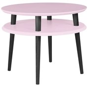 Stolik kawowy UFO MEDIUM 57x57 różowy/czarny RAGABA