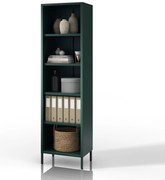 Regał na książki MARIO, 500 x 1800 x 350 mm, Modern: butelkowa zieleń