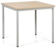 Stół jadalniany TRIVIA, 80x80 cm, szara podstawa, brzoza