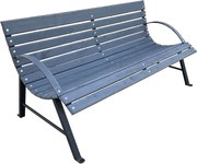 Ogrodowa ławka retro z oparciem 190 cm R6-L61