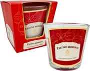 Świeca zapachowa w szklanym pojemniku, Festive Moments, 120 g